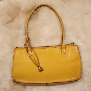 Hobo Yellow Shoulder Bag with Structured Design